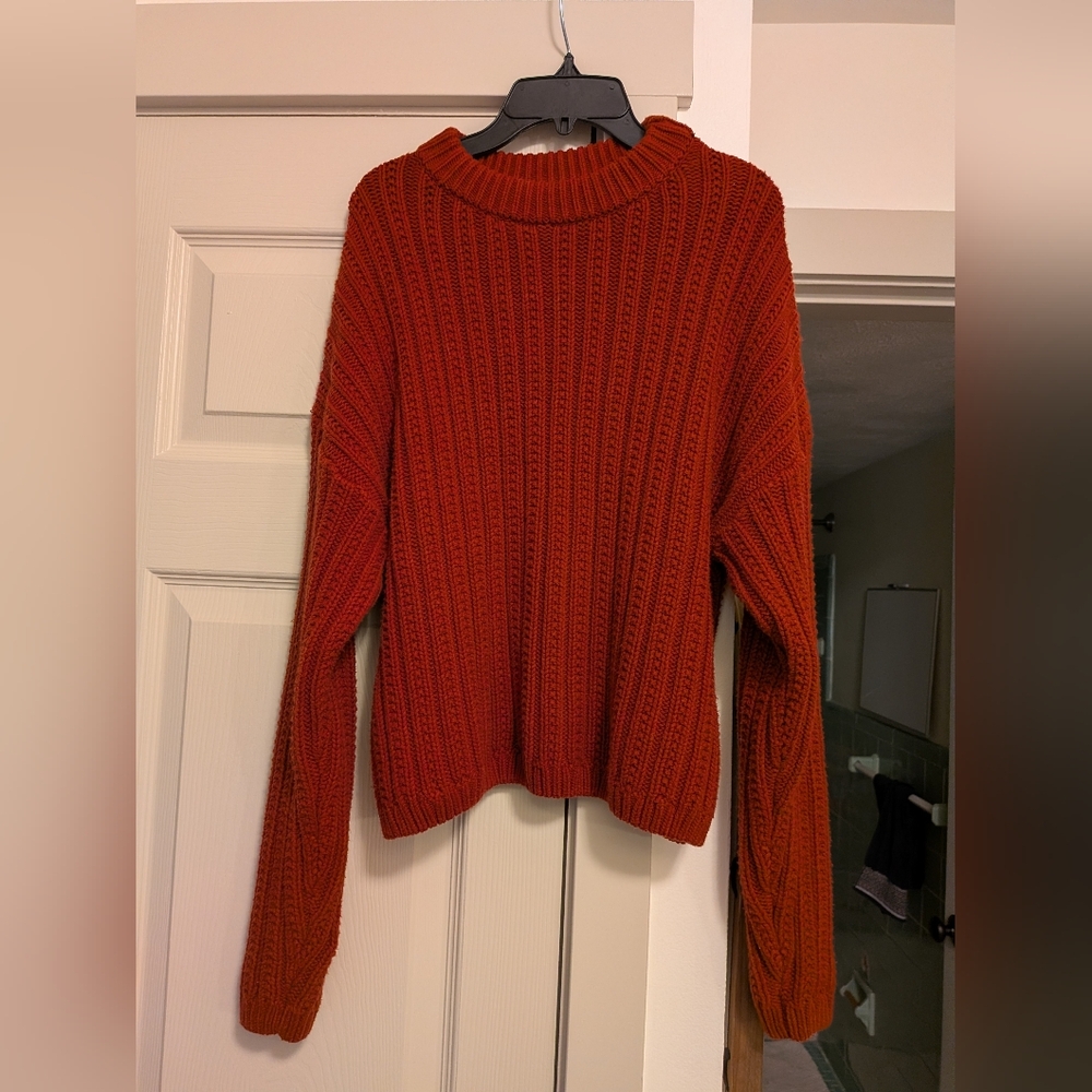 Universal Thread Rust Cowl Neck Sweater - Picture 3 of 6
